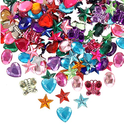 KONTONTY Einzigartige Strass-design Acryl Charms 400 Stück Edelstein Aufkleber Für Jungen Und Mädchen Bulk Schmuck von KONTONTY