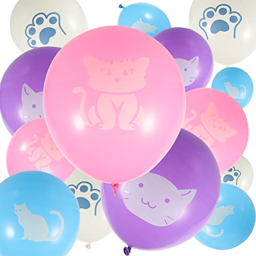 KONTONTY 40St Katzenballon deckenverkleidung ballons ballongas luftbalons helium ballon Ballonreifenständer Kuchen Topper festlicher Ballon Partyzubehör Geburtstagsversorgung Emulsion von KONTONTY