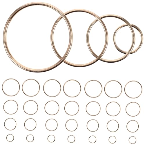 KONTONTY 40Stücke Multifunktionale O Ringe für DIY Projekte Robuste Rostfreie Schlüsselbundanschlüsse Innen für Taschen Hundehalsbänder und Mehr KONTONTY 40Stücke Multifunktionale O Ringe für DIY Projekte Robuste Rostfreie Schlüsselbundanschlüsse Innen für Taschen Hundehalsbänder und Mehr von KONTONTY