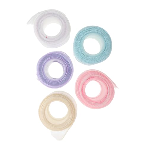 KONTONTY 5 Rollen verpackung Band schimmerndes Bandband dekorativ Schleife blaues Band für Netzband weihnachtsdekorband Organzaband weihnachtsdrahtband Nylon KONTONTY 5 Rollen verpackung Band schimmerndes Bandband dekorativ Schleife blaues Band für Netzband weihnachtsdekorband Organzaband weihnachtsdrahtband Nylon von KONTONTY