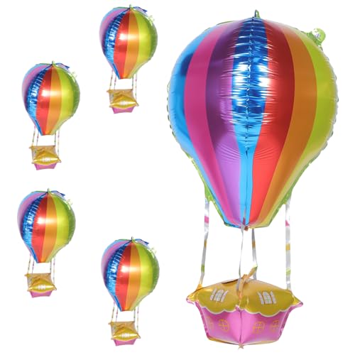 KONTONTY 5 Stück Hochzeitsdekorationen Luftballons Alles Zum Geburtstag Dekorationen Heißluftballon Dekorationen Partyballon Aluminium Heißluftballon Heißluftballon von KONTONTY