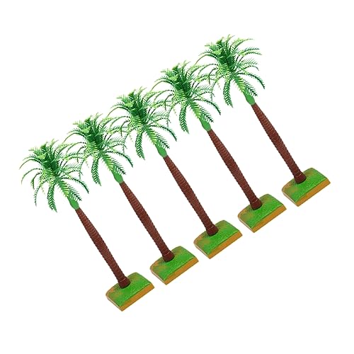 KONTONTY 5PCS Mini Kokosnussbaum Tortendeko Simulierte Kokospalmen Cake Topper Für Geburtstagskuchen Falsche Kokosbaum Dekoration Für Partys Und Feierlichkeiten von KONTONTY