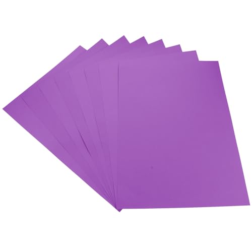 KONTONTY 50 Blatt Chip Zum Zeichnen Farbkarton Zeichenpapier Für Künstler Buntes Kartonpapier Zum Malen Zeichenpapier Aus Pappe Malkarton Papiermarmelade Lila von KONTONTY