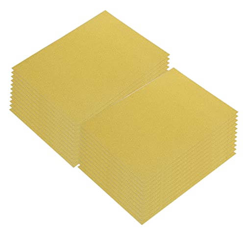 KONTONTY 50 Blatt Glitzermarmelade Bastelpapier selber machen glänzendes Kartonpapier bastelmaterial für kinder kreativpapier handgemachtes DIY-Papier Papiere falten Papierstau Golden von KONTONTY