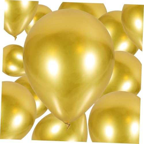 KONTONTY 50 Stück Ballon Aus Metall Ballons Für Ballonbogen Ballondekoration Pastellfarbene Luftballons Rosa Ballongirlanden Gänseblümchen Ballons Hochzeits-brautballons Emulsion Golden von KONTONTY