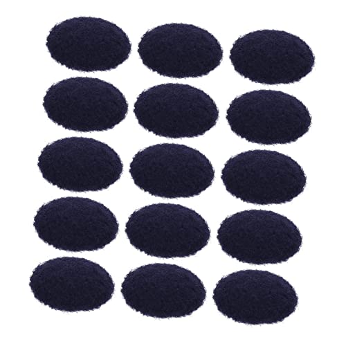 KONTONTY 50 Stück Stoffknopf Kleiderknöpfe Schwarze Knöpfe Mantel Mit Druckknöpfen Kit Zur Herstellung Von Abzeichen Verdeckter Knopfsatz Knöpfe Für Strickjacke Hosenknöpfe Polyester Blue von KONTONTY