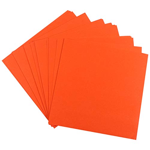 KONTONTY 500Pcs DIY Handgefertigt Origami DIY Foding Paper Für Handwerk Papier Origamil Papier Orange von KONTONTY