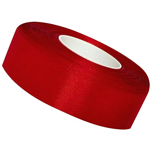 KONTONTY 50m x 4cm Rotes Geschenkband Aus Hochdichtem Dacron Ideal Zum Verpacken Von Geschenken Basteln Und Dekorieren Für Hochzeiten Geburtstage Und Festliche Anlässe von KONTONTY