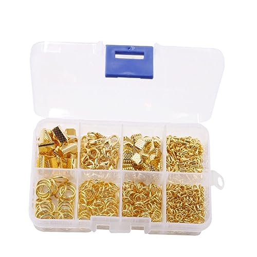 KONTONTY 556 Stk DIY-Ergebnisse auslösen Drehverschlüsse Clips Schlüsselclips für Schlüsselring Schlüsselband Kette Hummerschere Halter Spule Abzeichenrolle schmuck Hummerclips Golden von KONTONTY