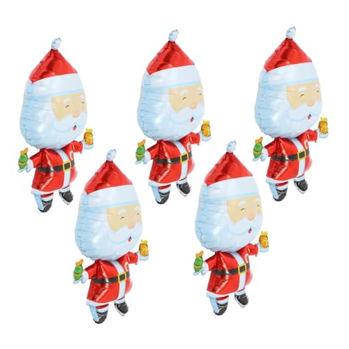 KONTONTY 5Pcs Weihnachtsballon Weihnachtsdekoration Weihnachten Ornamente Weihnachts Mittelstücke Ornamente Für Weihnachtsbaumtisch Weihnachtsdekoration Weihnachtsbaum Ornament Balloons von KONTONTY