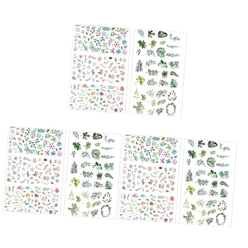 KONTONTY 6 Stk fotoalbum Papierblumen niedliche Aufkleber ästhetisch Nagelaufkleber Buchaufkleber scrapbooking sticker scrapbook stickers Scrapbooking-Aufkleber DIY-Fotoalbum von KONTONTY