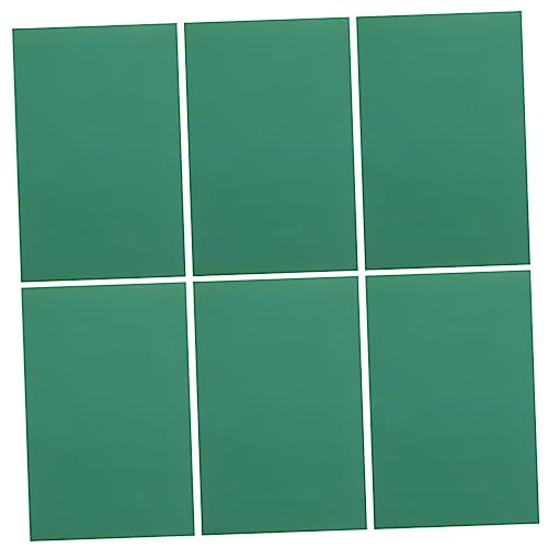 KONTONTY 6 Stück Blätter Gravur auf Kunststoffplatten schnitzplatte Werkzeuge für Schnitzwerkzeuge Gravierwerkzeuge DIY liefert Druckwerkzeuge PVC Dark Green von KONTONTY