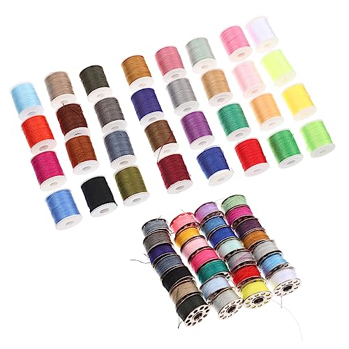 KONTONTY 60St Spezialfaden für Nähmaschinen professionelles Nähzubehör Quilling-Set Hand Nähzeug sewing accessories sewing set Nähgarn Nähset für zu Hause Zubehör zum Nähen von Hand Plastik von KONTONTY