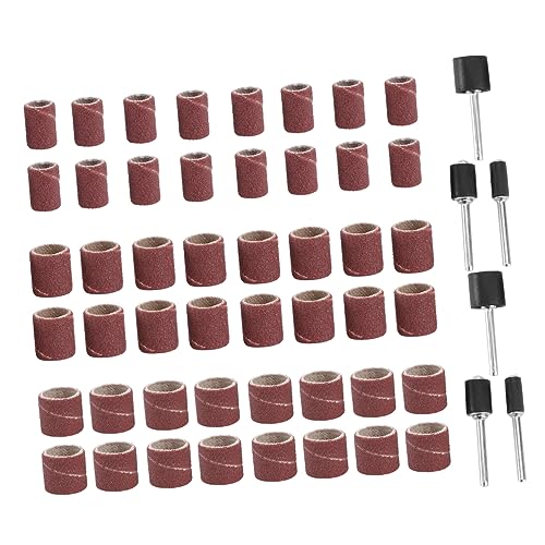 KONTONTY 66 Teiliges Schleiftrommel Set Mit 60 Schleifhülsen Und 6 Trommelmandrels Für Nagelbohrer Ideal Für Präzises Schleifen Und Formen Von Nägeln Und Holzoberflächen von KONTONTY