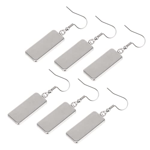 KONTONTY 6St Schmuckzubehör schulanfänger Daugh svarowksy Halskette earingset Herstellung von Accessoires für Ohrschmuck handgefertigte Materialien für Ohrringe Rostfreier Stahl Silver von KONTONTY