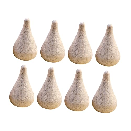 KONTONTY 8St Wassertropfen aus Holz Schwimmbad Seifenblasenmaschine durchnässt Becher Produkt bastelset basteln für craft set DIY-Modelle DIY Bastelmodell Buche von KONTONTY