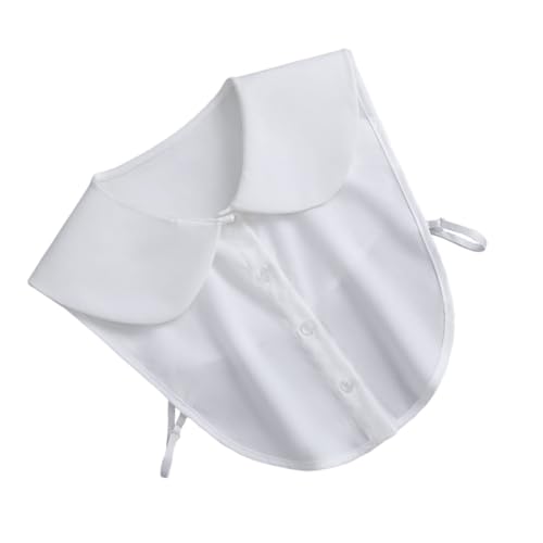 KONTONTY Abnehmbarer Kunstkragen: Chiffon-accessoire Mit Rundhalsausschnitt Und Falschem Hemdkragen – Verstellbarer Lagenbluseneinsatz Für Damen Für Lässige Büro-outfits KONTONTY Abnehmbarer Kunstkragen: Chiffon-accessoire Mit Rundhalsausschnitt Und Falschem Hemdkragen – Verstellbarer Lagenbluseneinsatz Für Damen Für Lässige Büro-outfits von KONTONTY