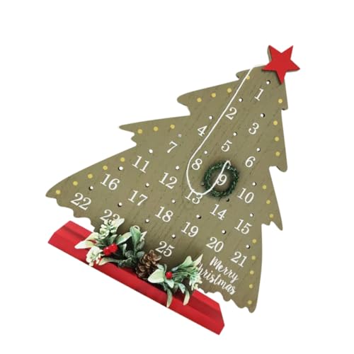 KONTONTY Countdown -Kalender Weihnachts-Countdown-Zeichen intelligenter Kalender Adventskalender aus Holz weihnachtlicher adventskalender Weihnachtsbaum Adventskalender hölzern KONTONTY Countdown -Kalender Weihnachts-Countdown-Zeichen intelligenter Kalender Adventskalender aus Holz weihnachtlicher adventskalender Weihnachtsbaum Adventskalender hölzern von KONTONTY