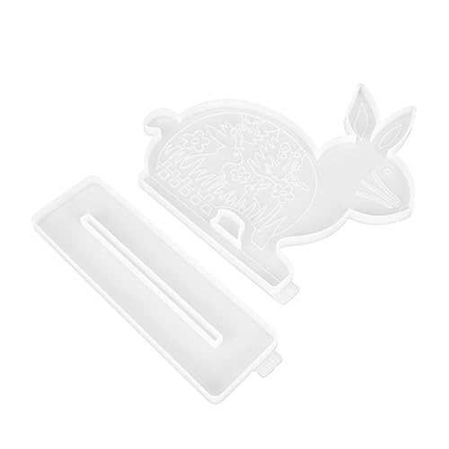 KONTONTY DIY Ostern Silikonform Kreative Cartoon Mold Für Schreibtischornamente Epoxidharz Gießform Transparent Ideale Bastelidee Für Osterdekoration Und von KONTONTY