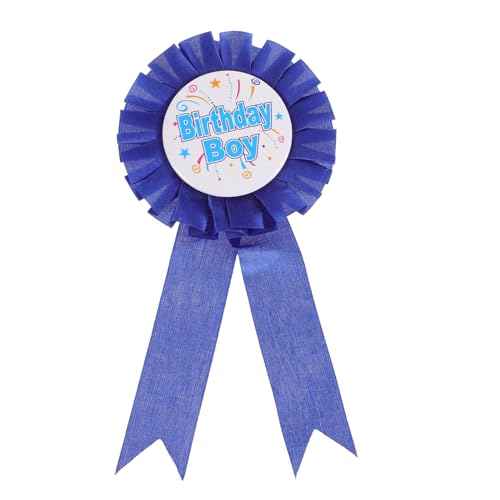 KONTONTY Geburtstagskind-abzeichen Geburtstags-button-pin Geburtstagsfeier Stift Geburtstagszubehör Für Jungen Alles Zum Geburtstag-bandabzeichen Broschen Für Jungen Blue Weißblech von KONTONTY