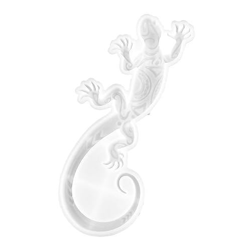 KONTONTY Gecko dekorative Form Formen aus Epoxidharz Gecko-Anhängerformen Silikonformen kreativität Wohnkultur wandbilder Epoxidform für Wandschmuck Wanddekorationsform selber machen von KONTONTY