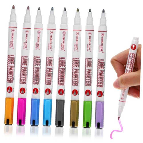 KONTONTY Glitter Marker Set Metallische Malmarker Glitzer Marker Und Highlight Pens Für Kreative Bastelarbeiten Und Scrapbooking Künstler Marker Für Lebendige Farben von KONTONTY