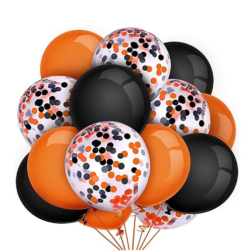 KONTONTY Halloween Luftballons Set 15 Pcs Party Dekoration Latex Verzierungen Für Anlässe von KONTONTY