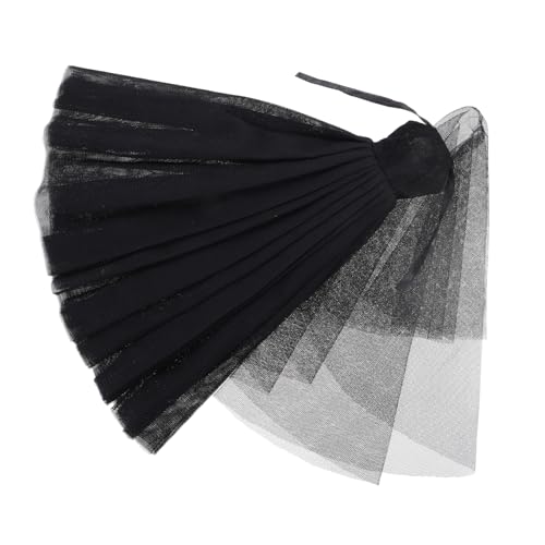 KONTONTY Hochzeitskleid puppenkleidung Puppenkleid schwarz Kleidung für Babypuppen Miniatur-Puppen-Tutu Partykleid Kleid Kleidung für wiedergeborene Puppen Petticoat-Puppe Stoff Black von KONTONTY