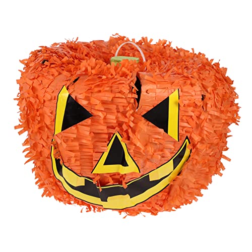 KONTONTY Kürbis Piñatas halloween pinata halloween deko Pinata für Süßigkeiten kleine Kürbis-Piñata Geister- und Kürbis-Halloween-Piñata Geburtstag Piñata Pinata-Spielzeug aus Papier Orange von KONTONTY