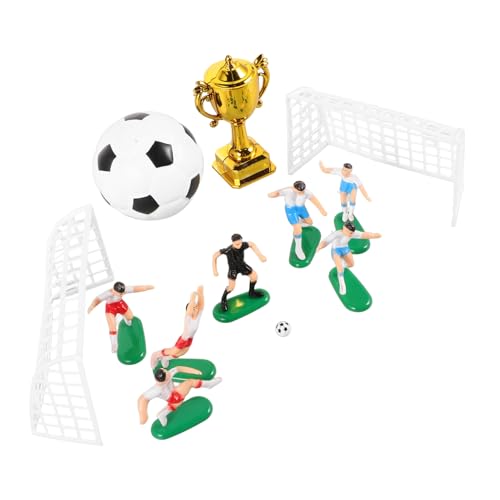 KONTONTY Miniatur Trophäe Set Für Fußball Themenfeiern 4 Teilig Ideal Zur Kuchendekoration Puppenhaus Requisiten Und Fußballspiel Deko Für Geburtstage Und Partys von KONTONTY