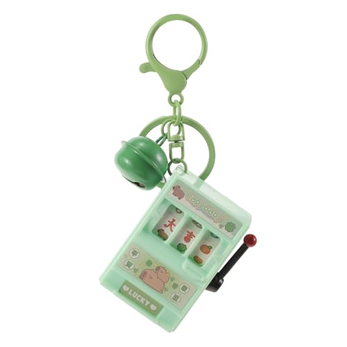 KONTONTY Obstmaschinen-shaker Glücksbringer Anhänger Mini-verkaufsautomat Las Vegas-souvenir Schlüsselanhänger Für Minispiele Lustiger Neuheitsschlüsselbund Metall Light Green von KONTONTY