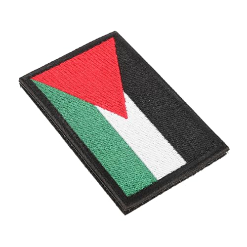 KONTONTY Palästinensische Armbinde Palästina-Abzeichen Länderflaggen-Patch Palästina-Aufnäher palästina armband Palästina-Armband Aufnäher mit Palästina-Flagge Abzeichen-Patch Polyester von KONTONTY