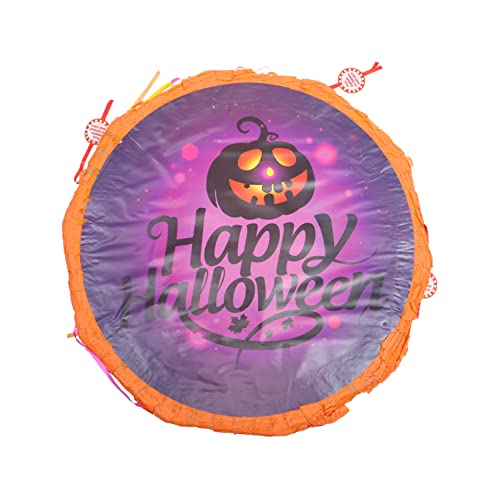 KONTONTY Piinata Halloween Halloween-party-pinata Halloween-girlande Fröhliches Halloween Party-spielzeug-dekor Süßes Oder Saures Partygeschenke Halloween-baumschmuck Papier Violett von KONTONTY