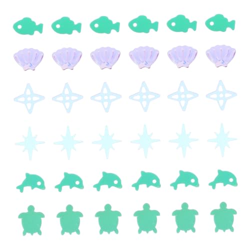KONTONTY Turtle Delphin Shell Pailletten lose Pailletten Paillettenzubehör Handwerk Pailletten Bulk-Pailletten flache Pailletten dekorative Pailletten PVC KONTONTY Turtle Delphin Shell Pailletten lose Pailletten Paillettenzubehör Handwerk Pailletten Bulk-Pailletten flache Pailletten dekorative Pailletten PVC von KONTONTY