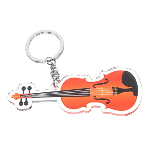 KONTONTY Violine Schlüsselanhänger Zubehör Halter Ring Karte Geldbörse Kette Anhänger Für Musikinstrumente Geigen-hängedekoration Musik Taschendekore Zum Aufhängen Eisen von KONTONTY