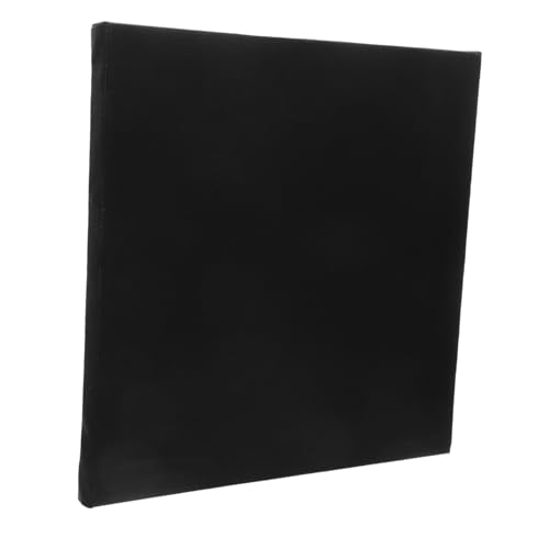 KONTONTY zum Malen gestreckte Acrylfarben-Leinwände Ölfarbentafeln Bretter Acrylfarben-Leinwandtafeln Aquarell-Leinwandtafeln Schwarz für leer Baumwolle Black von KONTONTY