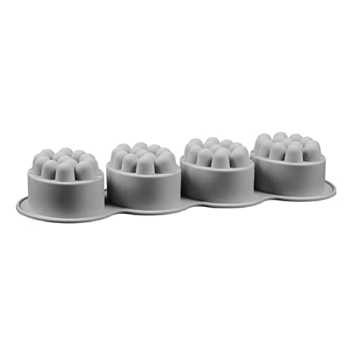 kuchen backform massage bürste silikonform soap mold silikongiesform silikongießform Kuchenformen Seifenform massieren Heimwerken Mousse Massagebürstenform 4-fach Werkzeug Grey KONTONTY von KONTONTY