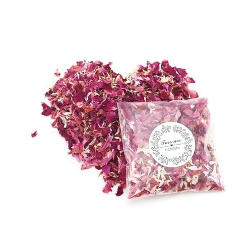 1–50 Stück Hochzeits-Konfetti, Rosen, natürliche getrocknete Blumen, Hochzeit, DIY, Aromatherapie, Party-Dekoration, Rosenblätter, Rosa, 30 kleine Packungen von KOPGBM