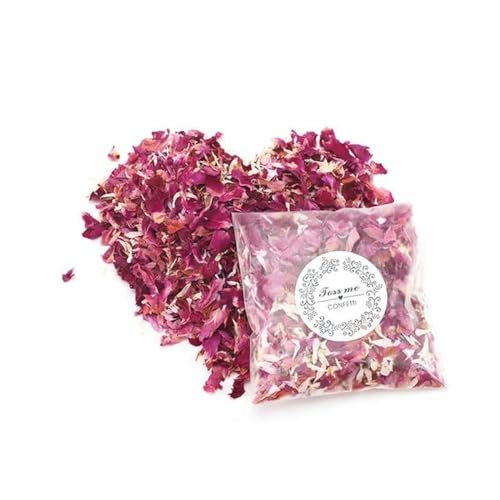 1–50 Stück Hochzeits-Konfetti, Rosen, natürliche getrocknete Blumen, Hochzeit, DIY, Aromatherapie, Party-Dekoration, Rosenblätter, rosa, 1 kleine Packung von KOPGBM