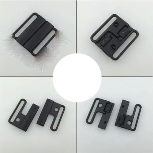 5 Sets BH-Legierung Frontverschluss Bademode Clip Clicker Bikini Schnallen Ersatz BH-Herstellung DIY Zubehör-Gun Black-Nr. 10 von KOPGBM