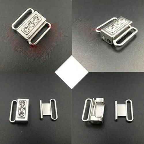 5 Sets BH-Legierung Frontverschluss Bademode Clip Clicker Bikini Schnallen Ersatz BH-Herstellung DIY Zubehör-Roségold-Nr. 1 von KOPGBM