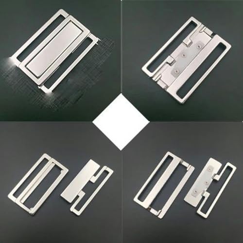 5 Sets BH-Legierung Frontverschluss Bademode Clip Clicker Bikini Schnallen Ersatz BH-Herstellung DIY Zubehör-Silber-Nr. 13 von KOPGBM