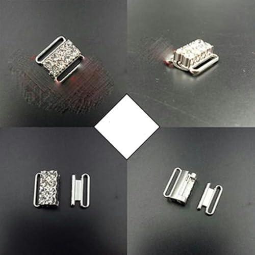 5 Sets BH-Legierung Frontverschluss Bademode Clip Clicker Bikini Schnallen Ersatz BH Making DIY Zubehör-Roségold-Nr. 2 von KOPGBM