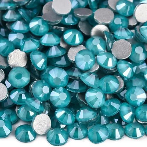 Glitzerkristall, blaue Serie, nicht Hotfix-Strasssteine, Strass-Nägel, Kristalle, Diamanten für Nagelkunst, Nagel-Charms-Pfauenblau-SS16-1440 Stück von KOPGBM