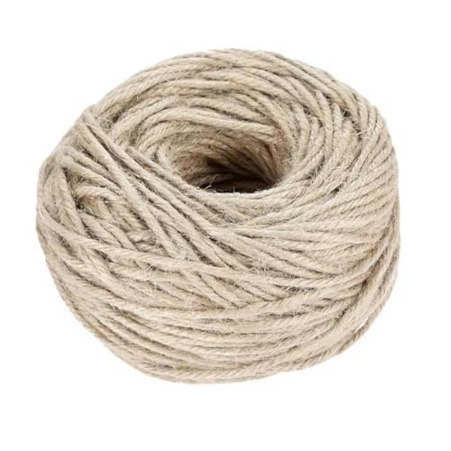 Natürliches Juteseil 1 mm – 12 mm, Khaki, Stoffschnur, Rollen, Hanf, gedrehte Kordel, Makramee-Schnur, DIY, handgefertigte Geschenkverpackung, Etiketten-Dekoration, 3 mm, 200 m von KOPGBM