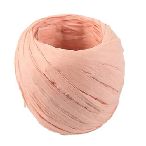 Rolle Verpackungsseil Bastpapierband Stabiles Geschenkband Geschenkverpackungsschnur für Zuhause-Indy Pink von KOPGBM