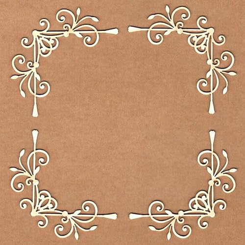 KORA projects Chipboard – Stanzformen aus gepresstem Karton für Scrapbooking und Bastelarbeiten, Eckstirnband von KORA projects