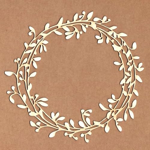 KORA projects Chipboard – Stanzformen aus gepresstem Karton für Scrapbooking und Bastelarbeiten, Frühlingskranz von KORA projects