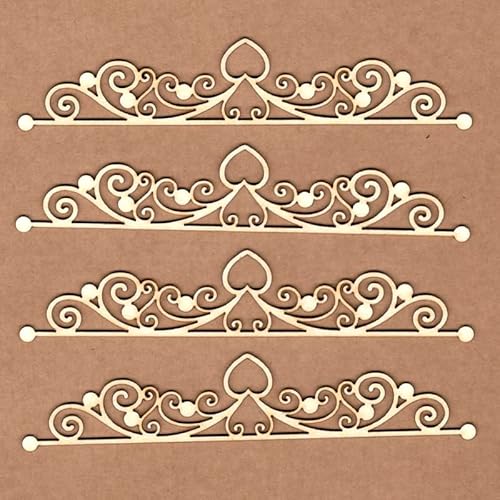 KORA projects Chipboard – Stanzformen aus gepresstem Karton für Scrapbooking und Bastelarbeiten, eleganter Rand von KORA projects