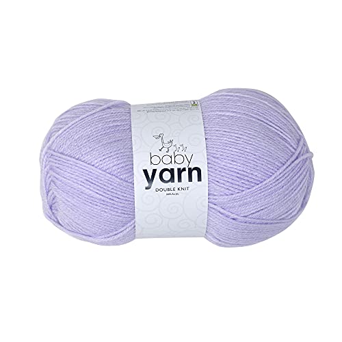 KORBOND Baby Lilac Garn - Doppelstrick-Babygarn aus Acryl - Sanfte Fasern, Hypoallergen, Waschbar - 100 g (ca. 290 m) von KORBOND